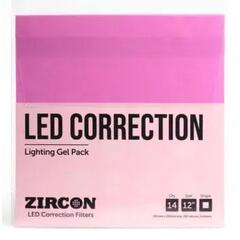 Zircon LED Correction Lighting Gel Pack 14 Zircon sheets 300mm x 300mm