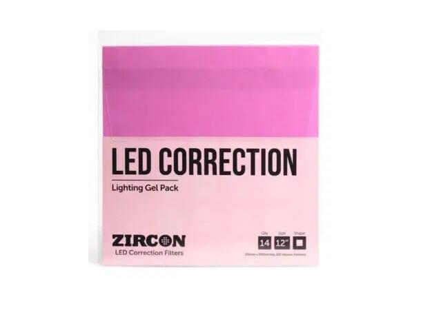 Zircon LED Correction Lighting Gel Pack 14 Zircon sheets 300mm x 300mm 