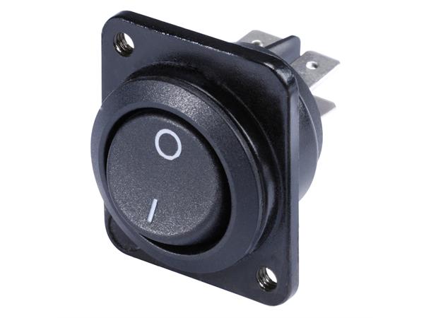 sort switch D-Flange 1polig on/off