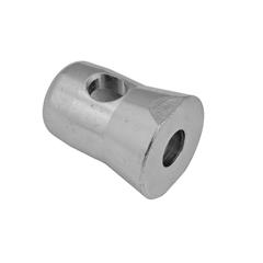 CPLR STEEL 600 HALF,HOLE/M12 Fittings couplers CCS6