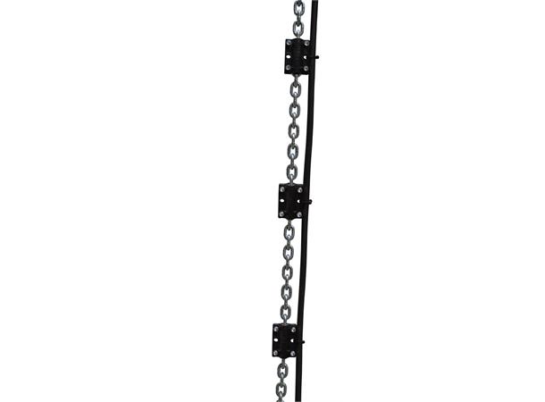 Chainslider, medium, black, low friction 5,5-7,5mm, Scan-Rig 