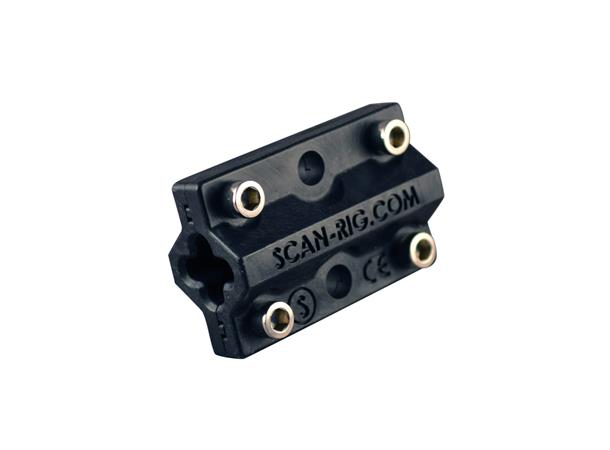 Chainslider, medium, black, low friction 5,5-7,5mm, Scan-Rig 