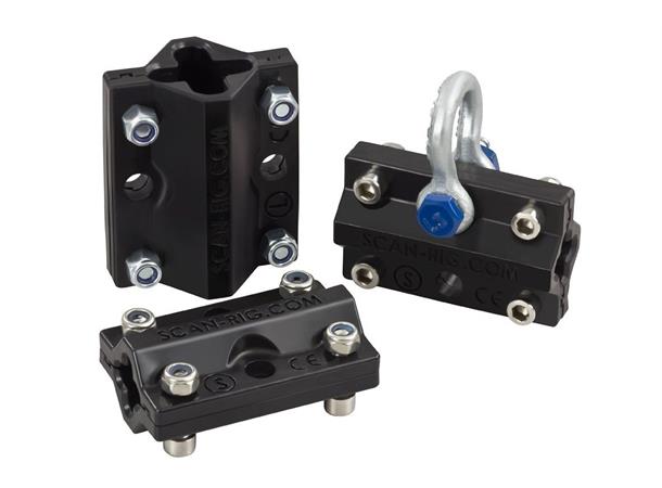Chainslider, medium, black, low friction 5,5-7,5mm, Scan-Rig