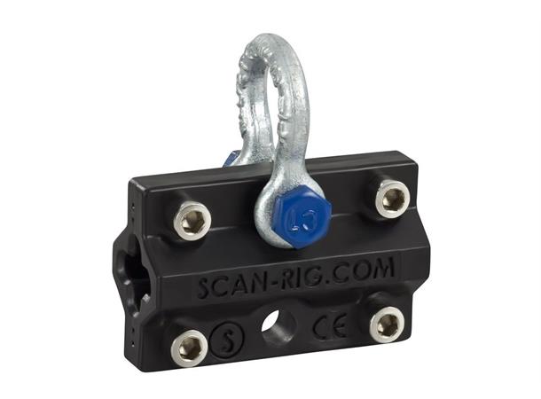 Chainslider, medium, black, low friction 5,5-7,5mm, Scan-Rig 