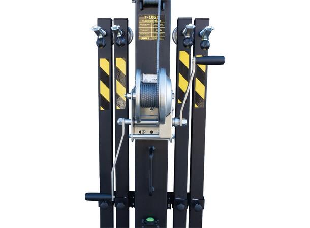 Fantek 6,4m, 225kg, Black Telescopic steel tower 