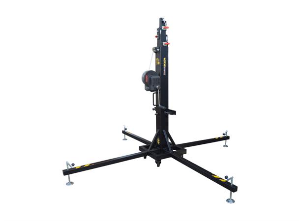 Fantek 6,4m, 225kg, Black Telescopic steel tower