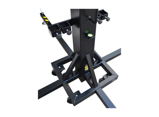 Fantek 6,4m, 225kg, Black Telescopic steel tower 