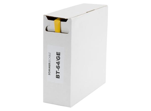 Heat shrink tub.-Box. 6,4mm Shrink-on tube 5m | yellow