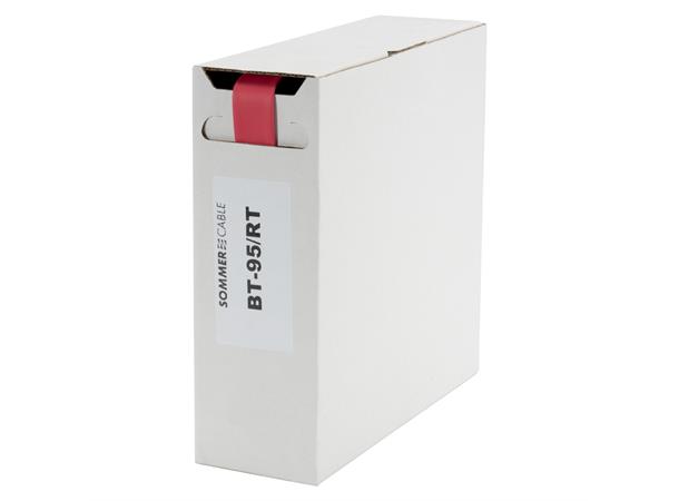 Heat shrink tub.-Box. 9,5mm Shrink-on tube 5m | red