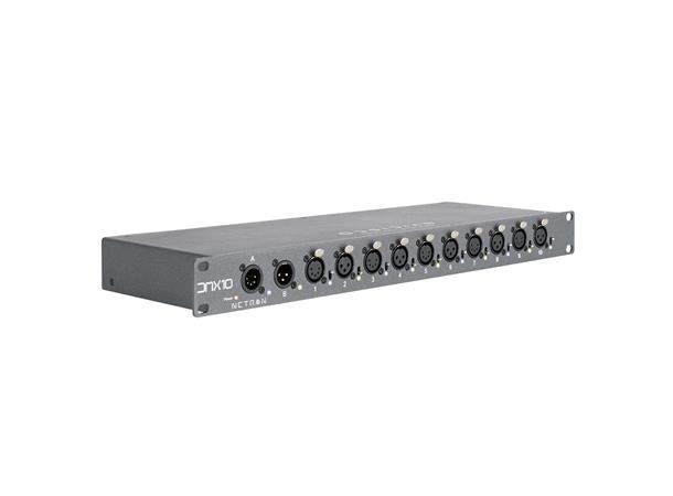 Netron DMX10-53 Rackmount 10-port 5&3 pin DMX Splitter