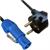 MPC Locking Power - CEE 7/7 2m Powercon Nettkabel blå 