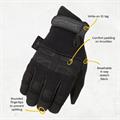 Comfort Fit™ Black Edition Full Fingered Sort S