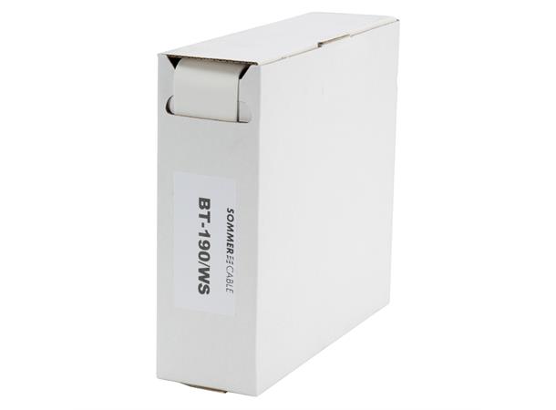 Heat shrink tub.-Box. 19,0mm Shrink-on tube 5m | white