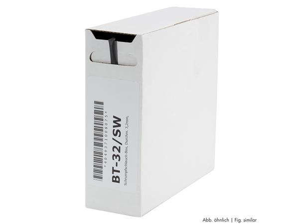 Heat shrink tub.-Box. 3,2mm Shrink-on tube 10m | white