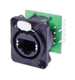 Neutrik EtherCON RJ45 CAT5e D Hus Chassis IDC krone sort