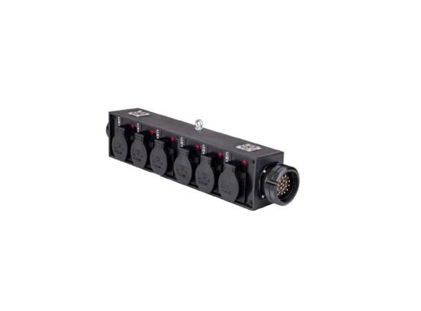 Soca Breakout distribution box Syntax Socapex in/out, 6x schuko