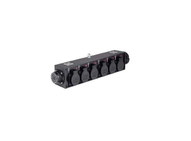 Soca Breakout distribution box Syntax Socapex in/out, 6x schuko
