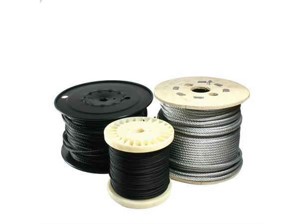 FLEXIBLE WIRE ROPE FLEXIBLE WIRE ROPE 100M X 5mm (black)