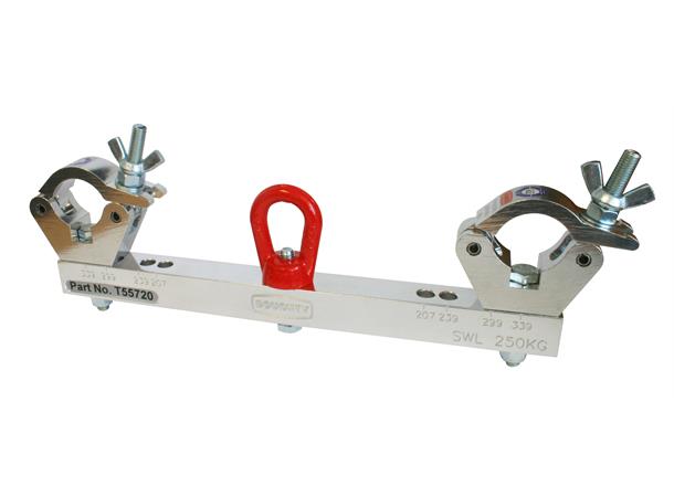 SOLID HANGING TRUSS ADAPTOR HANGING TRUSS ADAPTOR silver 250kg 