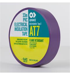 Advanced PVC Tape, Lilla, 19mm x 33m Elektrisk isolerende tape.