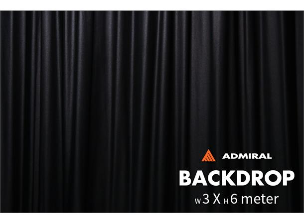 Backdrop 320 g/m² 3m width x 6m height black