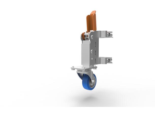 Lifting wheel with 80 mm rotating castor 