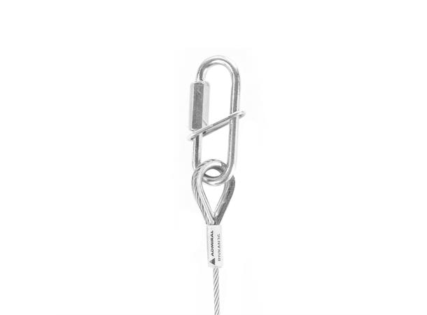 Safety cable certified, 60 cm 3 mm 