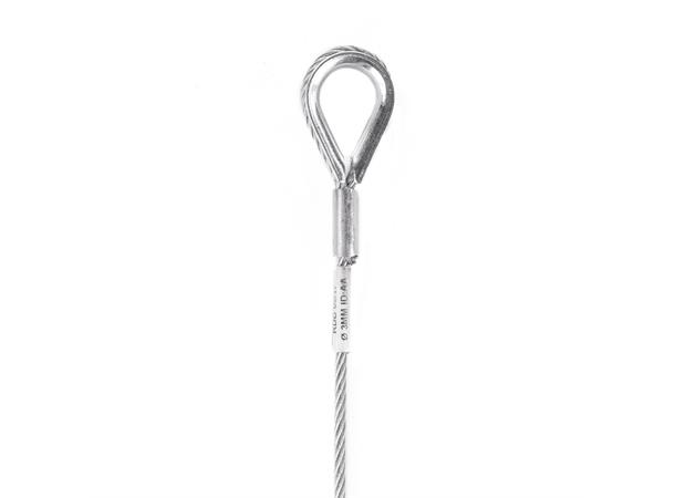 Safety cable certified, 60 cm 3 mm