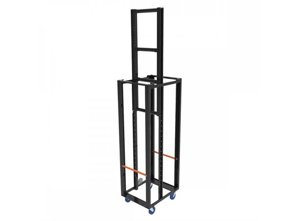 Sidelight tower asymmetrical H203x L80 2x castor/ 2x castor w/brake 