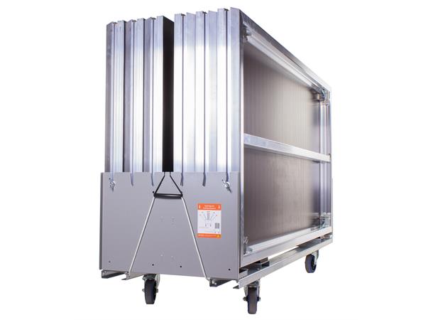 Stage deck dolly basic 2 meter Assembled with 4x castor with brake 