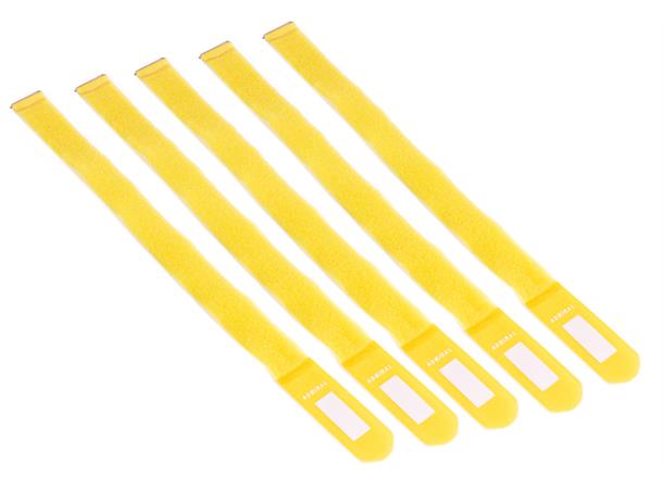 Cable wrap 55cm yellow 5 p. Cable wrap 55cm yellow 5 pieces