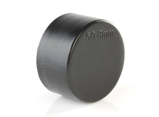 Cover for grid tube round 50mm black 