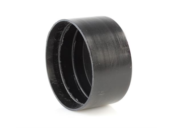 Cover for grid tube round 50mm black 