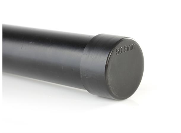 Cover for grid tube round 50mm black 
