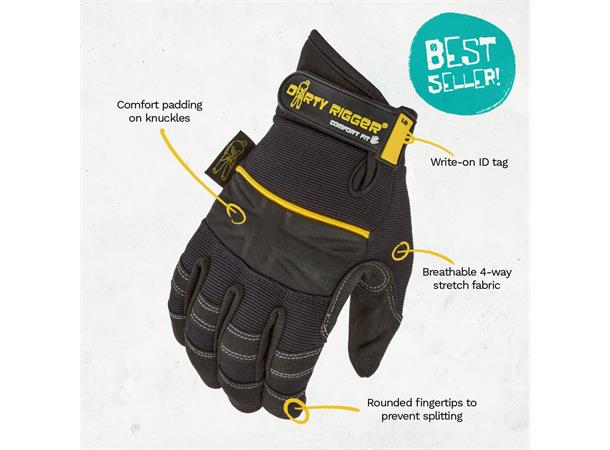 Comfort Fit™ Full Fingered Comfort Fit™ Rigger Glove 
