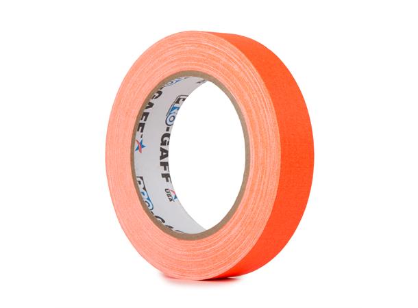 PRO FLUORESCENT, FL Orange, 24mm x 22.8m Gaffa Tape for oppmerking