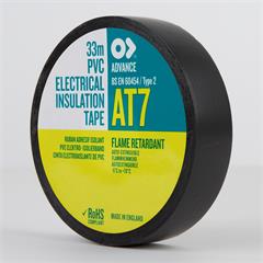 Advanced PVC Tape, Sort, 19mm x 33m Elektrisk isolerende tape.