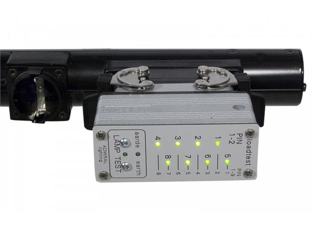 Lamp and cable tester for multibars and lamps