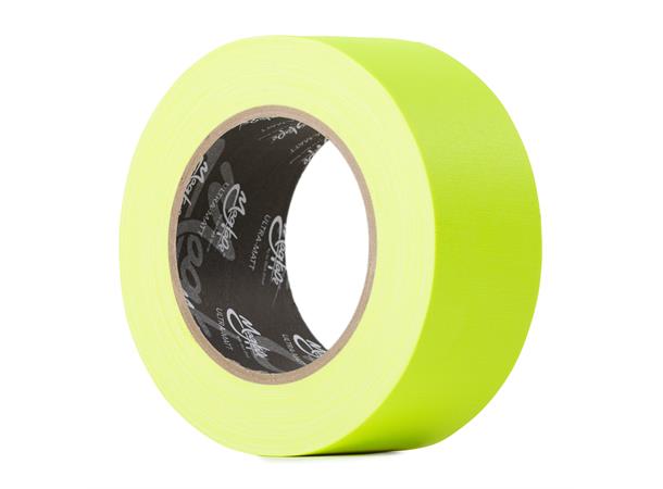 MAGTAPE ULTRA FLUORESCENT, Gul, 25mm Miljøvennlig Matt Gaffa Tape, 25mmx25m 