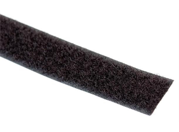 Velcro non-adhesive loop fastener 25 m x 20 mm black 