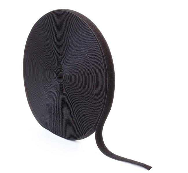 Velcro nonadhesive loop fastener 25 m x 20 mm black Multitechnic AS