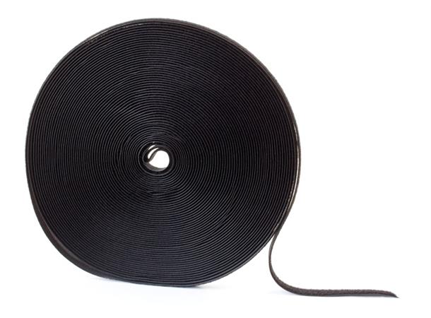 Velcro non-adhesive loop fastener 25 m x 20 mm black
