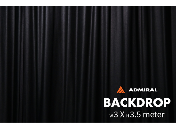 Backdrop 320 g/m² 3m width x 3.5m height black