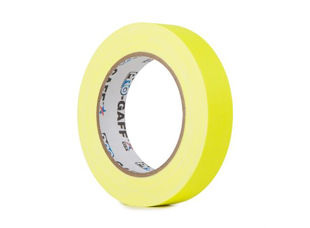 PRO FLUORESCENT, FLG Gul, 24mm x 22.8m Gaffa Tape for oppmerking