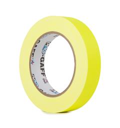 PRO FLUORESCENT, FLG Gul, 24mm x 22.8m Gaffa Tape for oppmerking