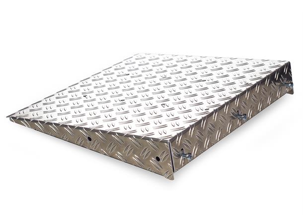 Ramp slope aluminum 50 cm wide, rampe overgang til bakken