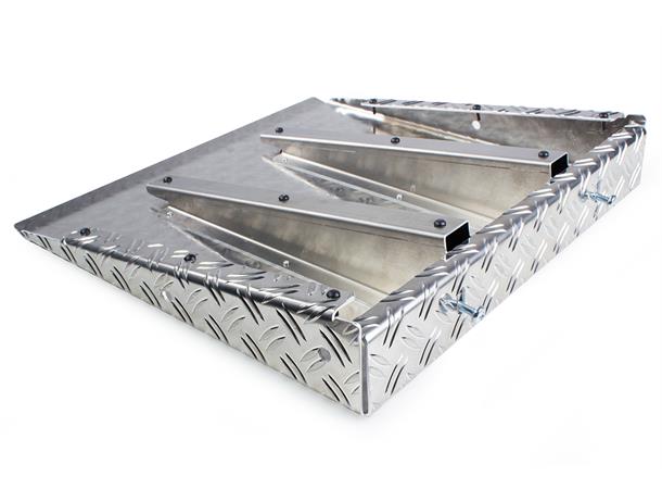 Ramp slope aluminum 50 cm wide, rampe overgang til bakken 