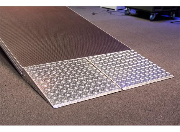 Ramp slope aluminum 50 cm wide, rampe overgang til bakken 