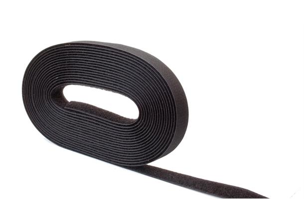 Velcro non-adhesive loop fastener 6 m x 20 mm black