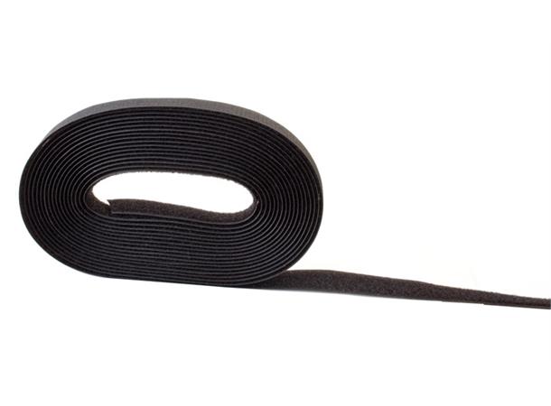 Velcro non-adhesive loop fastener 6 m x 20 mm black